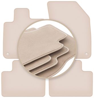 OEM Alfombrillas Beige Premium Para: Volvo V60 Ii Station Wagon, Sedan 2018