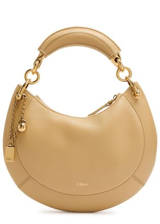 Chlo&eacute; Banana Leather Shoulder bag - Beige - One Size