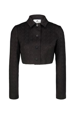 Marine Serre Moon Diamant Jacquard Cropped Jacket