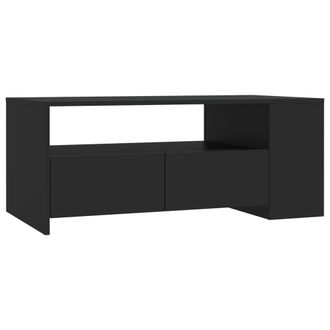 vidaXL Mesa De Centro Madera De Ingenier&iacute;a Negra 102x55x42 Cm Vidaxl