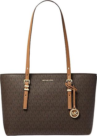 Michael Kors Quinn Tote Tas met Logoprint - Dames - Shoppers - Bruin - ONE Size - Leer - Tassen
