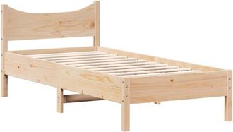 vidaXL Estructura de cama sin colchón madera maciza pino 75x190 cm Vidaxl