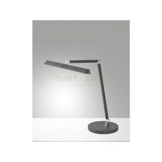 Fabas Luce Beba lampada da scrivania antracite a led cct 3000K - 4000K - 6000K- 12W - 1340 lm dimmerabile orientabile