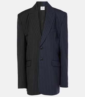 VETEMENTS Pinstripe wool blazer