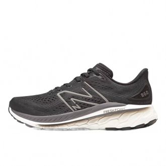 New Balance Mens Fresh Foam X 860V13 Lace Running Shoes In Black/white/magnet