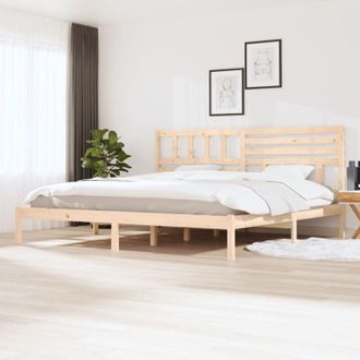 vidaXL vidaXL Giroletto senza Materasso 180x200 cm in Legno Massello di Pino