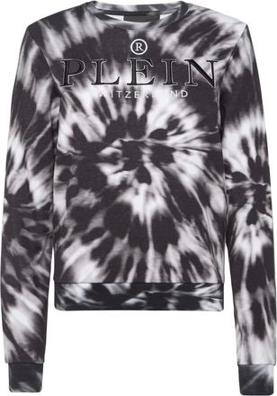 Philipp Plein Hoodies & sweatvesten, Dames, Zwart, S, Katoen, Sweatshirt Tie Dye
