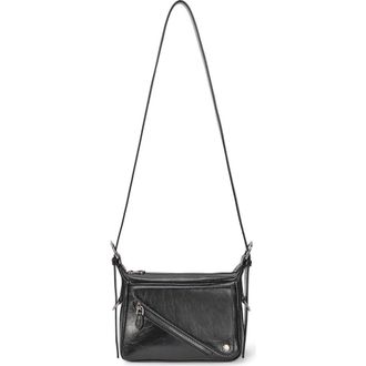 Oryany Moto Leather Crossbody Bag in Black at Nordstrom Rack