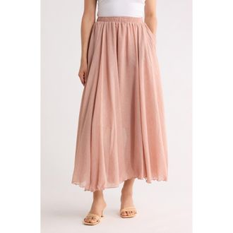 Max Studio Gauze Skirt in Ht Clay at Nordstrom Rack, Size X-Small