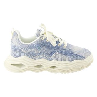 Iro Iro, Schoenen, Dames, Blauw, 40 EU, Denim, Blauwe Denim Wave Mand Sneakers