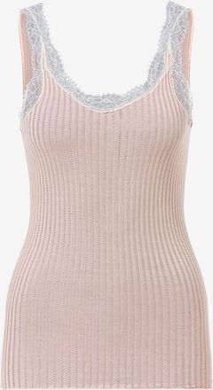 Zimmerli Tanktop aus Jersey und Spitze Maude Priv&eacute;