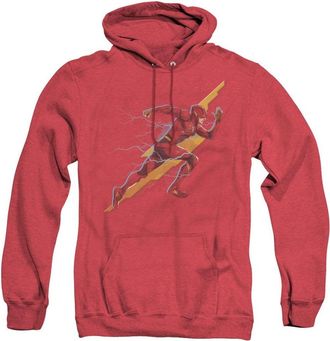 Gildan Justice League Movie Flash Forward Adult Heather Hoodie / Hooded Sweatshirt