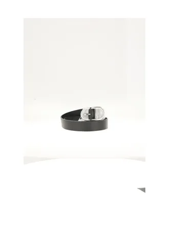 Dior Logo Buckle Calf Leather Belt - Black