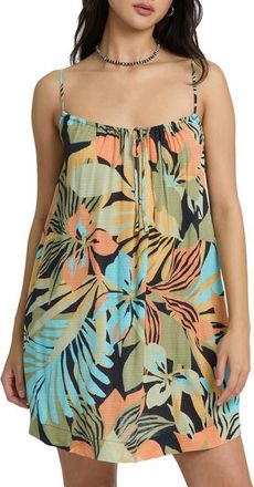 Billabong Beach Song Cover-Up Dress in Green Multi at Nordstrom, Size X-Small