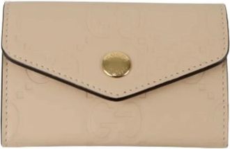 Gucci Pre-owned Wallets, female, Beige, Size: ONE SIZE Pre-owned 772792 GG Card Holder