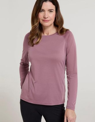 Mountain Warehouse Womens Mountain Warehouse Womens/Ladies Quick Dry Long-Sleeved Top - Grey - Size: 18