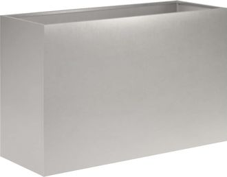 vidaXL Macetero De Jard&iacute;n Plateado 80 X 30 X 50 Cm Acero Inoxidable Vidaxl