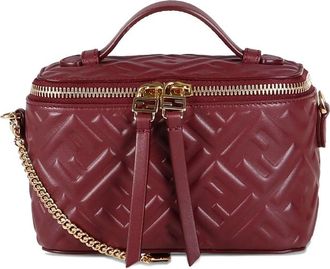 Fendi Vanity FF-logo Leather Mini Bag