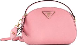 Prada Odette Top Handle Bag Saffiano Leather Small shoulder bag - Roze