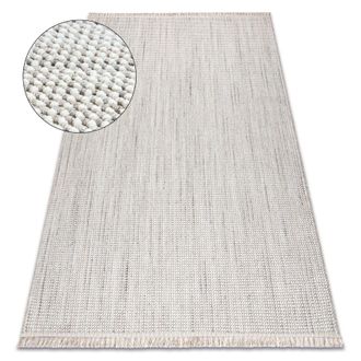 RugsX Rugsx - Alfombra Nano Eo78b Melange, Bucle, Tejido Plano Blanco / Gris Beige 240x330 Cm