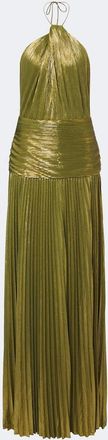 Retrof&ecirc;te Retrof&ecirc;te Thalia pliss&eacute; halterneck gown
