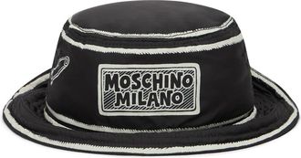 Moschino Muts met contrasterende details - Heren - Hoeden - Zwart - M - Accessoires