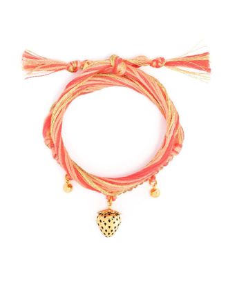 Aurélie Bidermann Honolulu macramé-design bracelet - Gold