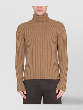 Ten c ribbed wool turtleneck sweater