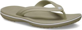 Crocs Crocband Flip Sandalen - Unisex | oliv