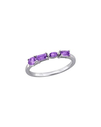 Rina Limor Silver 0.38 Ct. Tw. Amethyst Anniversary Band Ring