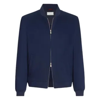 Brunello Cucinelli Bomber Jacket - male - Brunello Cucinelli - Bomber Jackets - Blue - L - Jackets