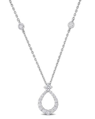 Rina Limor 14K 0.43 Ct. Tw. Diamond Station Necklace