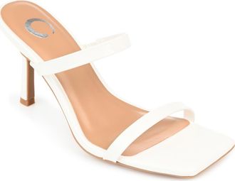 Journee Collection Brie Slide Sandal in Off White at Nordstrom Rack, Size 11