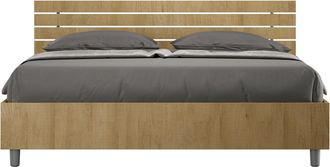 Les Tendances Les Tendances - Letto Matrimoniale - Ankel - Colore: Quercia Natura - Tipologia Testata: Testata Inclinata - Tipologia Letto: Alzata Doppia - Dimensio