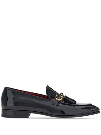 Ferragamo Loafers met gancini-plakkaat - Zwart