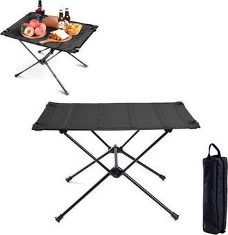 OEM Mesa Plegable De Camping, Mesa Plegable, Mesa Plegable De Camping, 60 X 40 X 40 Cm, Mesa Plegable, Mesa Plegable, Port&aacute;til, Impermeable, Negra