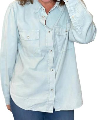 Dylan Baby Cord Harper Shirt In Sioux Sky