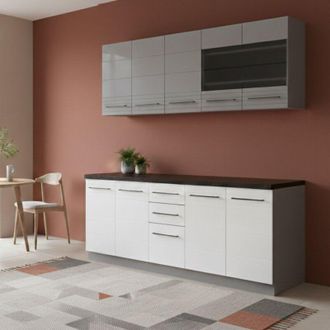 Dmora Cucinino Zambana, Cucina 2 Cassetti, Bianco
