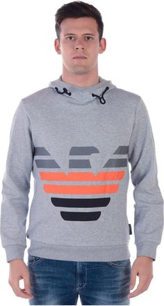 Emporio Armani Sweatshirt Hoodie - Heren - Hoodies - Grijs - M - Katoen - Hoodies & sweatvesten