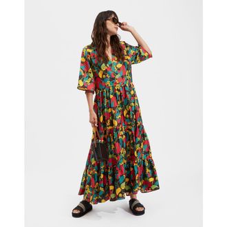 La DoubleJ The J Dress Vines Brown at Nordstrom, Size X-Small