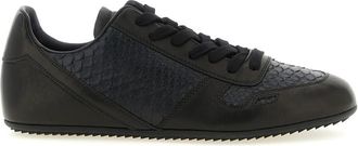 Rick Owens Black Leather Sneakers
