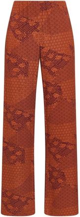 Maliparmi Moza&iuml;ek Kimono Broek - Dames - Wijde Broeken - Rood - L - Broeken