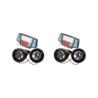 OEM Reproductor De M&uacute;sica Mp3 Para Motocicleta (2 Unidades), Altavoz Est&eacute;reo, Sistema De Audio Manos Libres, Radio Fm Resistente Al Agua
