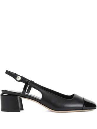 Jimmy Choo London Elisa Patent Leather Slingback Pumps