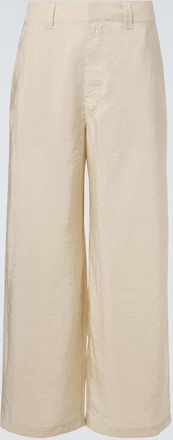 Christophe Lemaire Silk-blend wide-leg pants