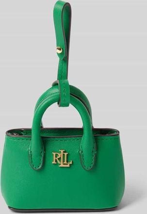 Lauren Ralph Lauren Anhänger aus Leder mit Label-Applikation in Gruen, Größe 1
