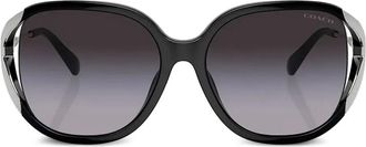 Coach Occhiali da sole ovali - Nero