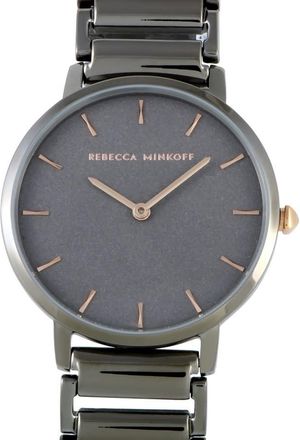Rebecca Minkoff Major Quartz Grey Sandblasted Dial Ladies Watch 2200261