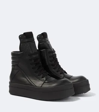 Rick Owens Mega Bumper Geobasket leather sneakers
