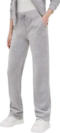 Juicy Couture Del Ray Pocketed Bottoms - Dames - Sweatpants - Grijs - S - Katoen - Broeken